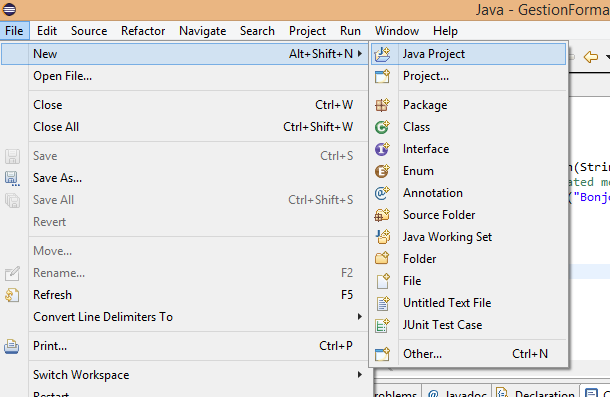 New-java-project